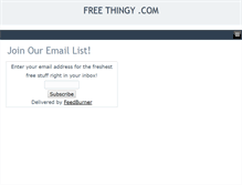 Tablet Screenshot of freethingy.com